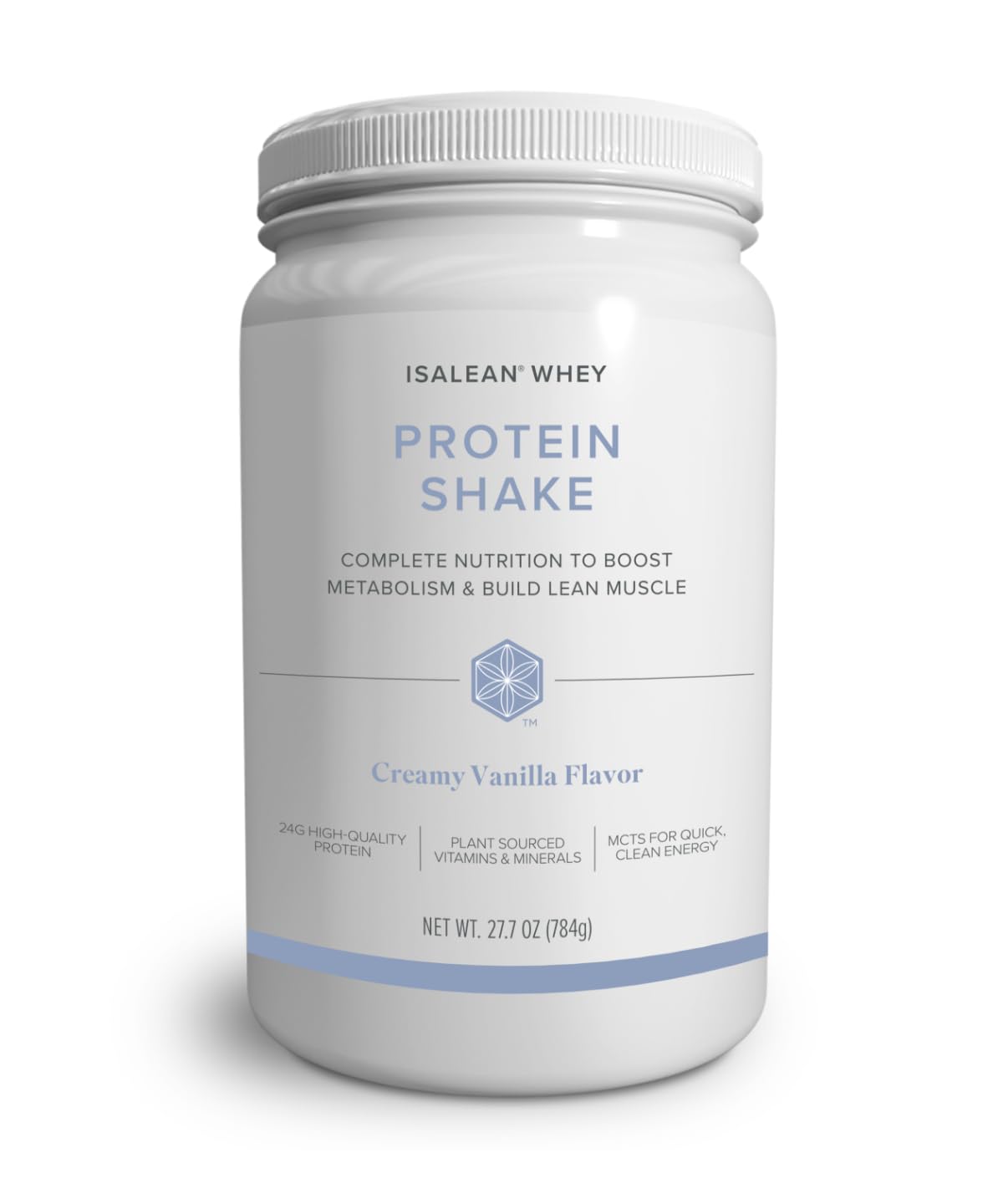IsaLean Protein Shake - Complete Nutrition for Maintaining Healthy Weight & Lean Muscle Growth Enhanced with MCT Oil - 24 Vitamins & Minerals - 28.1 oz - 14 Meal Canister - Creamy Chocolate