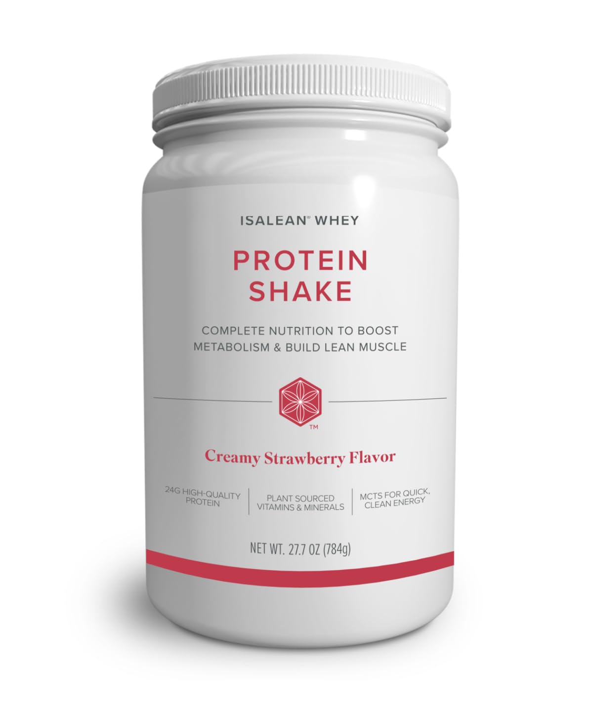 IsaLean Protein Shake - Complete Nutrition for Maintaining Healthy Weight & Lean Muscle Growth Enhanced with MCT Oil - 24 Vitamins & Minerals - 28.1 oz - 14 Meal Canister - Creamy Chocolate