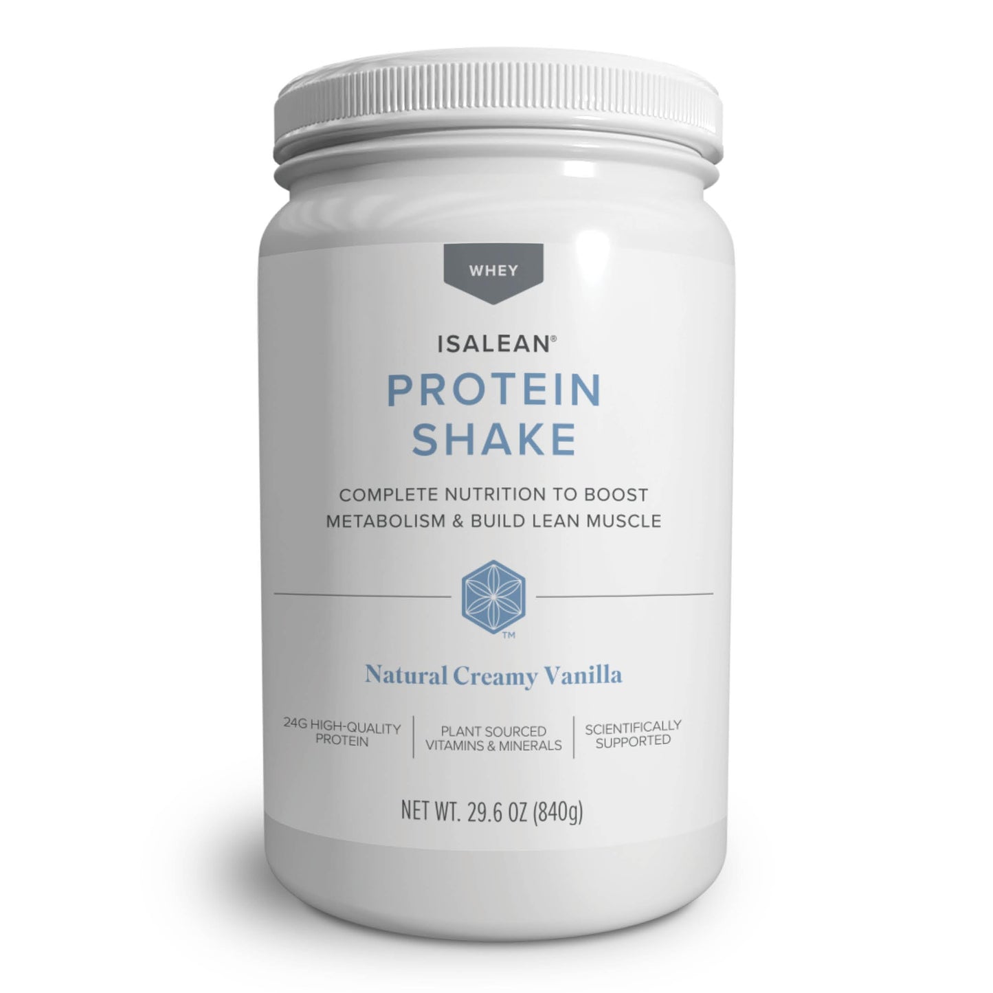 IsaLean Protein Shake - Complete Nutrition for Maintaining Healthy Weight & Lean Muscle Growth Enhanced with MCT Oil - 24 Vitamins & Minerals - 28.1 oz - 14 Meal Canister - Creamy Chocolate