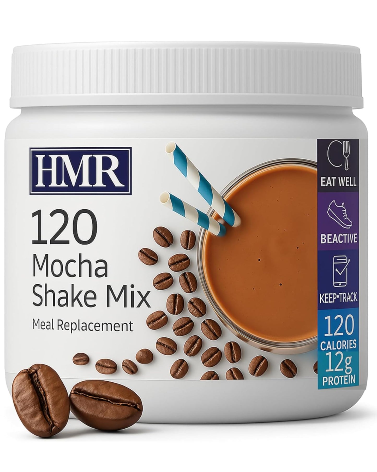 HMR 120 Chocolate Shake Meal Replacement Powder | Chocolate Shake Mix to Support Healthy Weight Loss | 12g of Protein | Nutritional Drink | Low Calorie Food | 12 Servings